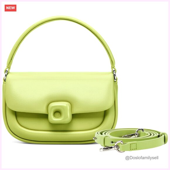 Handbags - Genuine Leather Mini Crossbody Bag with Adjustable Strap, Compact Clutch